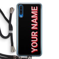Namecase: Samsung Galaxy A50 Transparant Hoesje met koord