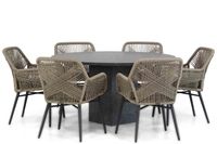 Lifestyle Advance/Graniet 140 cm dining tuinset 7-delig - thumbnail