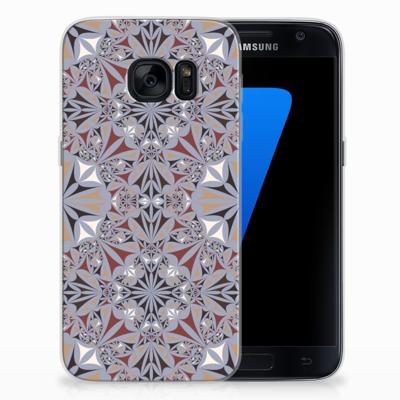Samsung Galaxy S7 | TPU | Siliconen hoesje | Flower Tiles