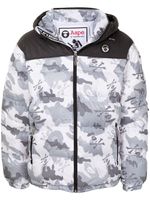 AAPE BY *A BATHING APE® veste matelassée à imprimé camouflage - Blanc