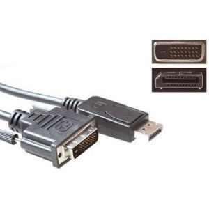 ACT Verloopkabel DisplayPort male naar DVI male 1.00 m