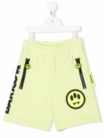 Barrow kids short à logo imprimé - Jaune