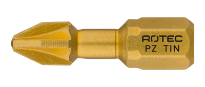 Rotec Torsionbit PZ 3 | L=25 | C6.3 | TiN | 2 stuks - 804.20032 Rotec Torsionbit PZ 3 | L=25 | C6.3 | TiN | 2 stuks - 804.20032