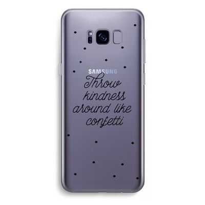Confetti: Samsung Galaxy S8 Plus Transparant Hoesje