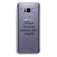 Confetti: Samsung Galaxy S8 Plus Transparant Hoesje