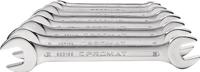 Promat /tecwerk set dubbele steeksleutels | 8-delig sw6-22 mm | chroom-vanadiumstaal verchroomd - 4000823200