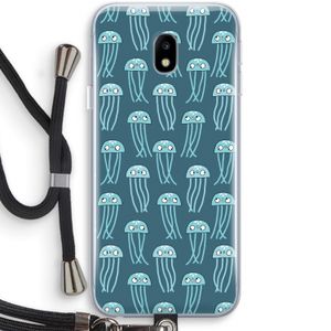 Kwallie: Samsung Galaxy J3 (2017) Transparant Hoesje met koord