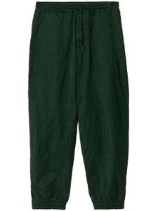 Burberry pantalon de costume à lien de resserrage - Vert