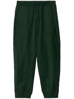 Burberry pantalon de costume à lien de resserrage - Vert