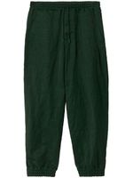 Burberry pantalon de costume à lien de resserrage - Vert