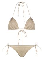 Oséree bikini à tissage métallisé - Or