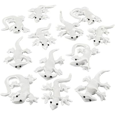 Creativ Company Creepy-crawly textiel, afm 10-14 cm, wit, 12 stuk/ 1 doos