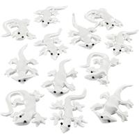 Creativ Company Creepy-crawly textiel, afm 10-14 cm, wit, 12 stuk/ 1 doos