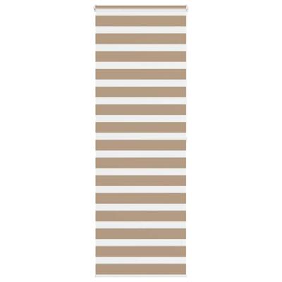 Zebra Blind 75x200 cm stofbreedte 70,9 cm polyester zandbruin