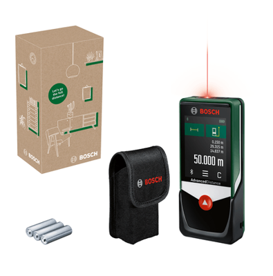 Bosch Groen AdvancedDistance 50C Laserafstandsmeter | Inclusief Batterijen - 06036722Z0