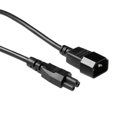 ACT AK5028 230V Stroomkabel C14/C5 Zwart - 2 meter
