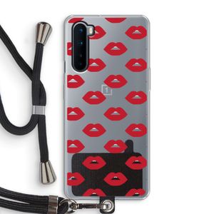 Lips: OnePlus Nord Transparant Hoesje met koord