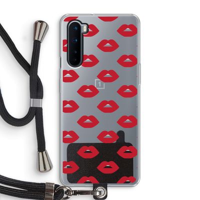 Lips: OnePlus Nord Transparant Hoesje met koord