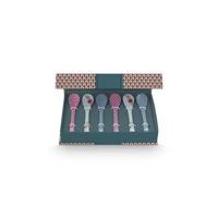 Pip Studio Giftset - Oriental Flower Festival - Theelepeltjes - Blauw