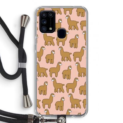 Alpacas: Samsung Galaxy M31 Transparant Hoesje met koord