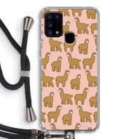 Alpacas: Samsung Galaxy M31 Transparant Hoesje met koord