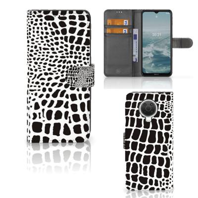 Nokia G10 | G20 | Telefoonhoesje | Met pasjeshouder | Slangenprint