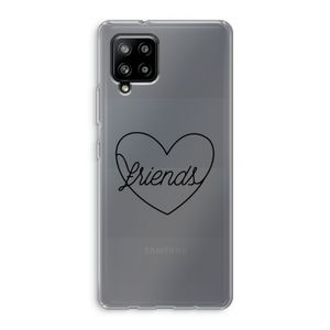 Friends heart black: Samsung Galaxy A42 5G Transparant Hoesje