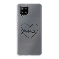 Friends heart black: Samsung Galaxy A42 5G Transparant Hoesje