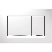 Geberit Sigma30 bedieningplaat, 2-toets spoeling frontbediening voor toilet 24.6x16.4cm wit 115.883.KJ.1 - thumbnail