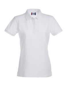 Clique 028241 Stretch Premium Polo Ladies - Wit - S