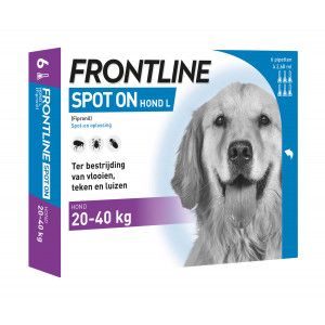 Frontline spot-on anti-vlooienmiddel voor de hond L / 20-40 kg 3 pipetten