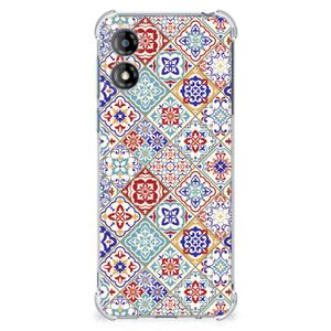 Motorola Moto E13 Anti-Shock Hoesje Tiles Color