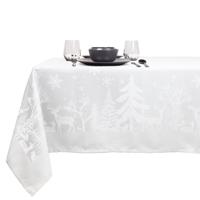 Tafelkleed Rody 150x300cm white - Unique living