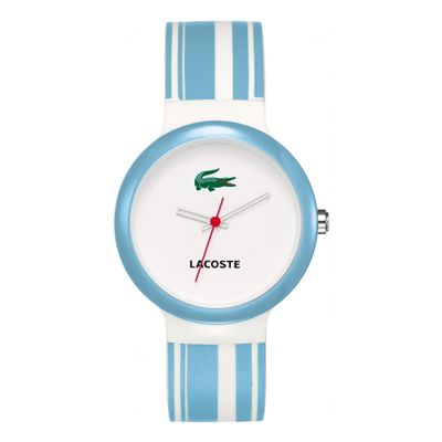 Lacoste horlogeband 2010541 / LC-46-1-29-2244 Rubber Lichtblauw 14mm