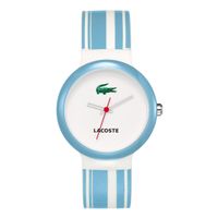 Lacoste horlogeband 2010541 / LC-46-1-29-2244 Rubber Lichtblauw 14mm