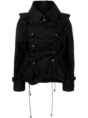 Junya Watanabe veste oversize à fronces - Noir