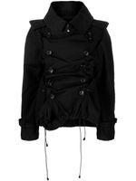 Junya Watanabe veste oversize à fronces - Noir
