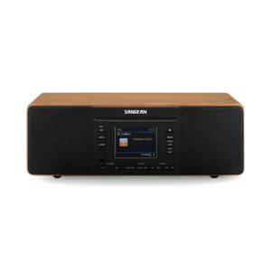 Sangean DDR-66 BT Internetradio met CD-speler Internet, DAB+, FM CD, USB, SD, AUX, Bluetooth, Internetradio Opnamefunctie, Wekfunctie Zwart, Walnoot