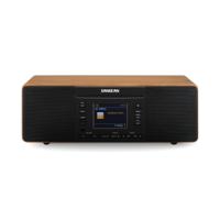 Sangean DDR-66 BT Internetradio met CD-speler Internet, DAB+, FM CD, USB, SD, AUX, Bluetooth, Internetradio Opnamefunctie, Wekfunctie Zwart, Walnoot