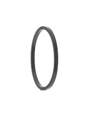 Nialaya Jewelry bracelet Simplicity fin en inox - Noir