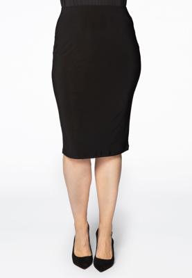 Yoek Kokerrok stretch | Zwart | Maat 42/44
