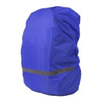Reflecterende licht waterdichte stofdichte rugzak regenhoes draagbare Ultralight schoudertas beschermhoes maat: XL (blauw)