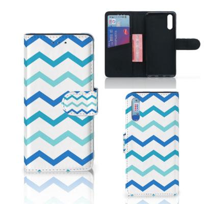 Huawei P20 | Telefoon Hoesje | Zigzag Blauw
