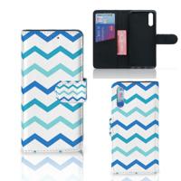 Huawei P20 | Telefoon Hoesje | Zigzag Blauw