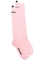 DSQUARED2 chaussettes à logo imprimé - Rose - thumbnail