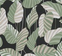 AS Creation Antigua - Zwart - Planten Behang - 390942