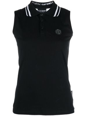 Plein Sport débardeur à col polo - Noir