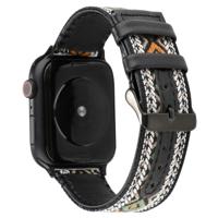 Voor Apple Watch Series 5 & 4 40mm/3 & 2 & 1 38mm etnische stijl lederen riem (retro)