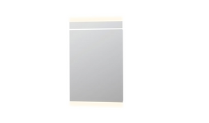 INK SP6 spiegel met aluminium frame met indirecte boven- en onder LED-verlichting, colour-changing en sensorschakelaar 80 x 60 x 4 cm