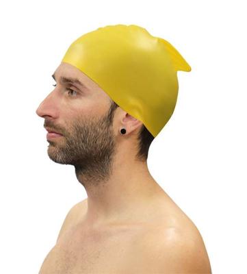 PACK OF 10 SOFTEE SWIMMING SILICONE CAPS WITH FIN